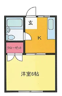 コーポヤマダ【1階】の間取り