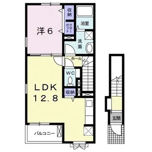 タラーアイル【2階】の間取り