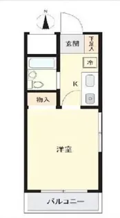 スカイコート大和【6階】の間取り