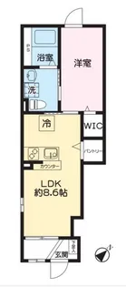 CALME笹塚【1階】の間取り