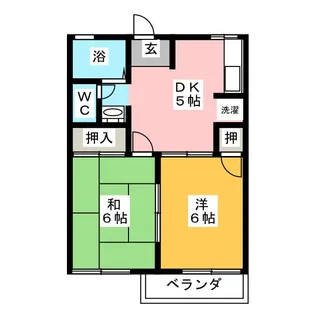 メイフルK【2階】の間取り