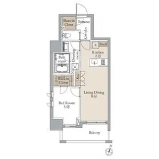 シーズンフラッツ青葉通一番町【5階】の間取り