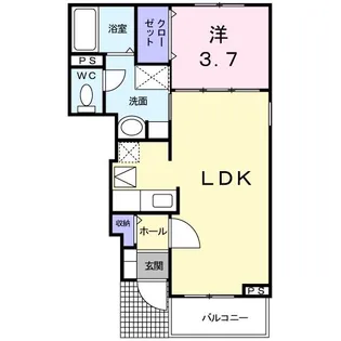 ベッテルII【1階】の間取り