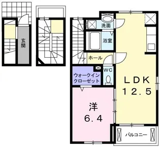 エスポワール前里【3階】の間取り