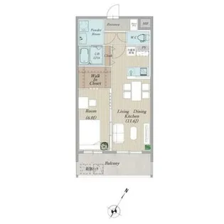 熊本県上益城郡御船町大字小坂【マンション】の間取り