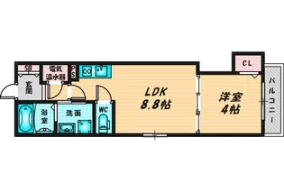 1LDKの間取り画像