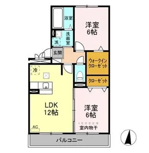メゾンドール A【1階】の間取り