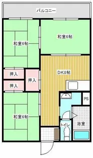 福岡県久留米市国分町【マンション】の間取り
