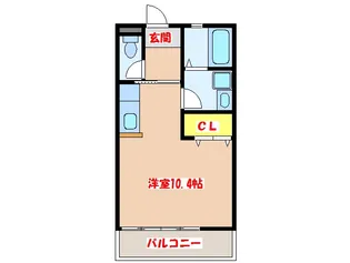 1Rの間取り画像