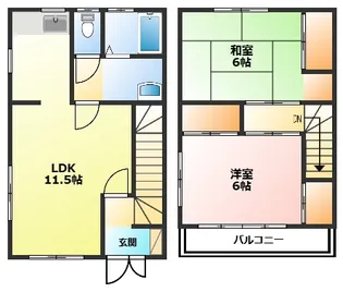神奈川県小田原市別堀【一戸建】の間取り