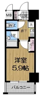 プレサンス天満【6階】の間取り