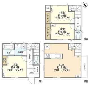 東京都世田谷区玉堤1【一戸建】の間取り