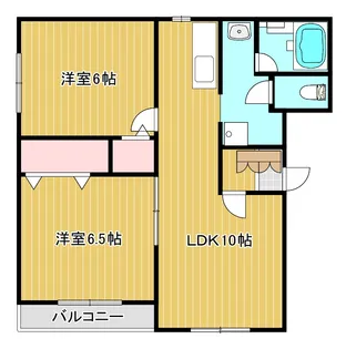 ファビュラス大坂【2階】の間取り