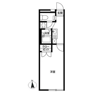 アムール子合際【2階】の間取り