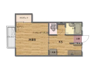第3コーポ大野【1階】の間取り