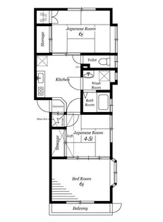 フェリーチェ東矢本【2階】の間取り