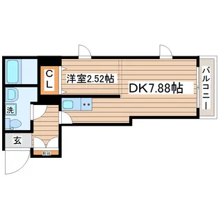 宮城県仙台市太白区西中田4【アパート】の間取り