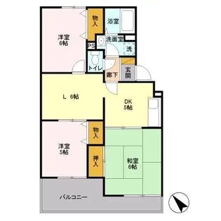 ヴァンベール富士美【3階】の間取り