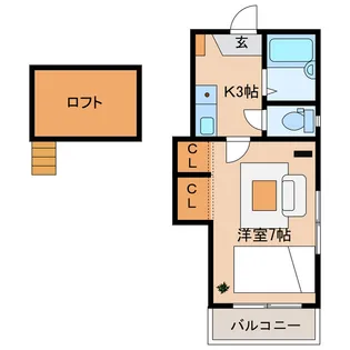 静岡県浜松市中央区向宿1【アパート】の間取り
