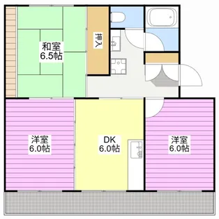 ウンノマンション【2階】の間取り