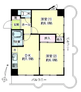 第126新井ビル【5階】の間取り