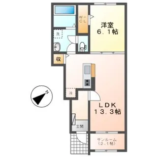 プラネット 寺ノ前【1階】の間取り