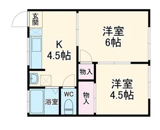 2Kの間取り画像