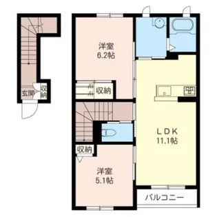 ハイツMIYATA【2階】の間取り