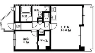 京橋アドバンス21【7階】の間取り