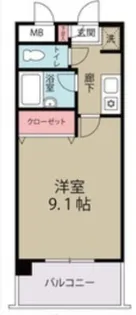 1Kの間取り画像