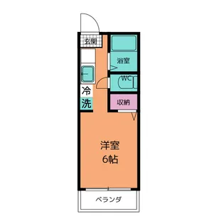 びわの木ハイツ【2階】の間取り