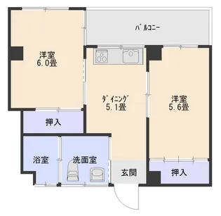 青空ビル【3階】の間取り