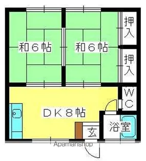 コーポ上野【1階】の間取り