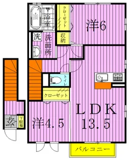 ガーデンパークみずき【2階】の間取り