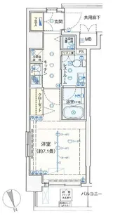 東京都大田区大森西1【マンション】の間取り