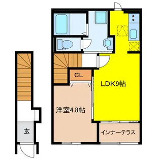 岐阜県岐阜市柳津町南塚2【アパート】の間取り