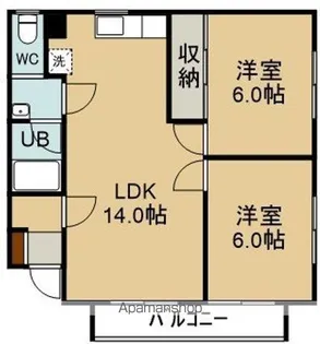 アーバンライフアネックス【1階】の間取り