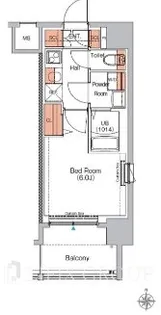 エストゥルース武蔵小杉【3階】の間取り