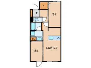 グランドパレス小倉砂津【17階】の間取り