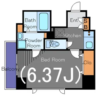 セリシエ松濤【4階】の間取り