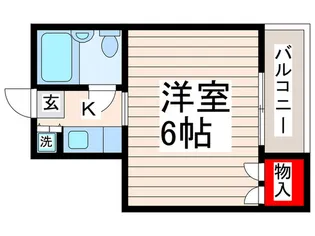 大和ハイツ【1階】の間取り