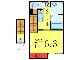 プラージュ王子神谷【2階】の間取り
