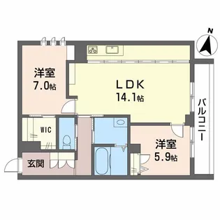Kanon岩崎【3階】の間取り