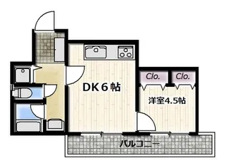ローズマンション【4階】の間取り