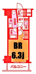 ガレリアレジデンス石川町【3階】の間取り