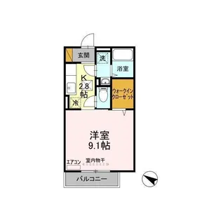 ヒカリクレール【1階】の間取り