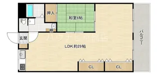 大阪府大阪市旭区新森1【マンション】の間取り