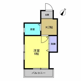 エバーグリーンハイツ【1階】の間取り