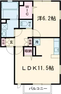 リジュールSAKURA【2階】の間取り