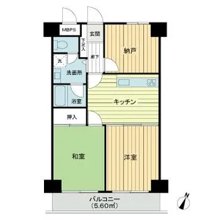 ライオンズマンション吉野町第3【2階】の間取り
